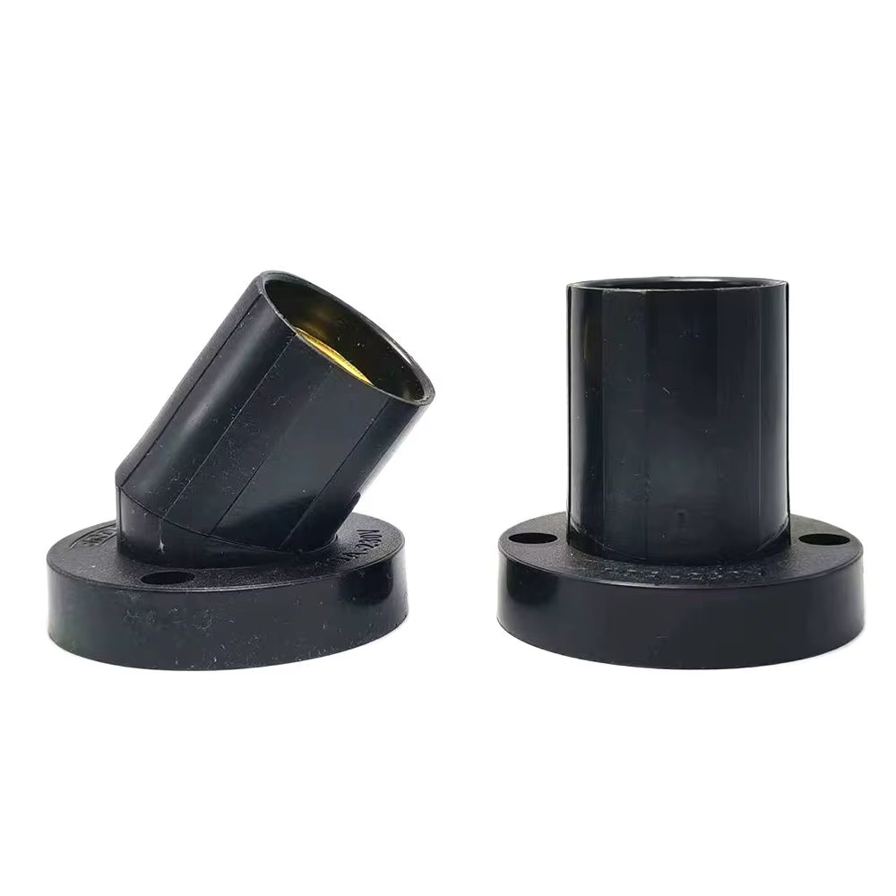 Support de lampe rotatif droit Oblique E27, 1 pièce, vis plate 10A, Base de tête d'ampoule d'éclaira