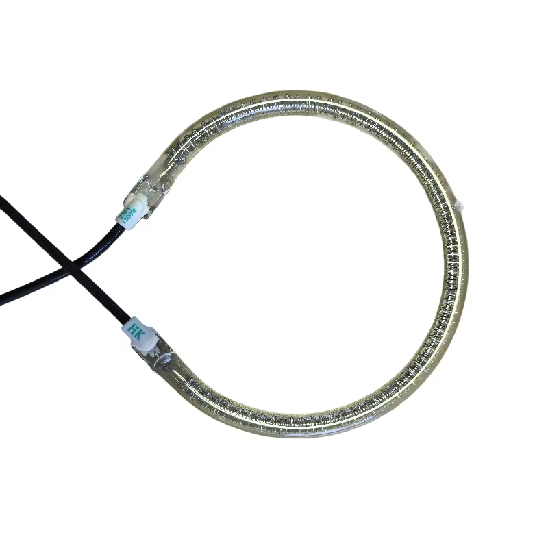 Tube de chauffage halogène rond annulaire, pièces de four, 220V, 1300W, diamètre de 14cm, 1cm