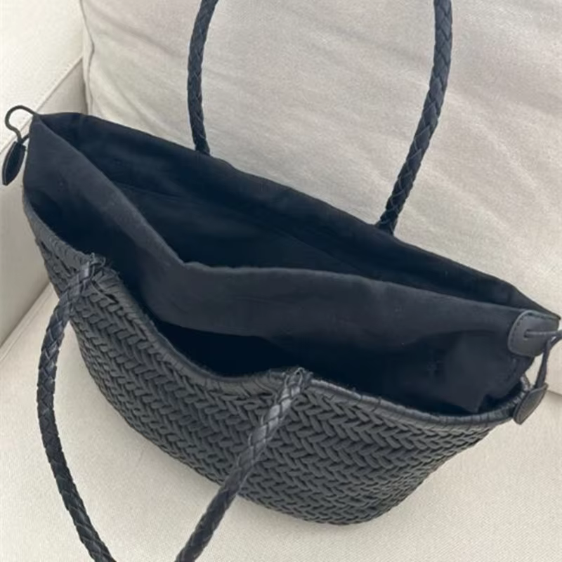 100% peau de vache naturelle tissage sacs à main main concepteur en cuir véritable femme fourre-tout