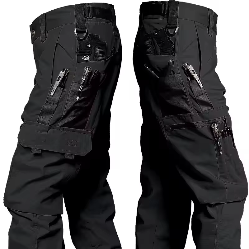 Pantalon de travail multi-poches pour hommes, imperméable, jambe droite, Cargo, résistant à l'usure,