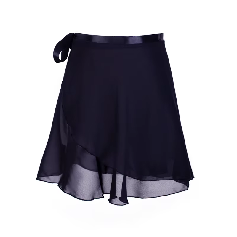 Adulte en mousseline de soie Ballet Tutu danse jupe femmes filles gymnastique jupe portefeuille form