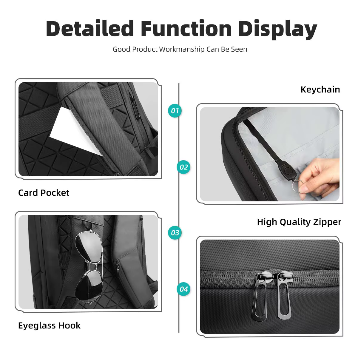 Heroic Knight-Sac à dos de voyage d'affaires pour homme, grande capacité, sac de travail pour ordina