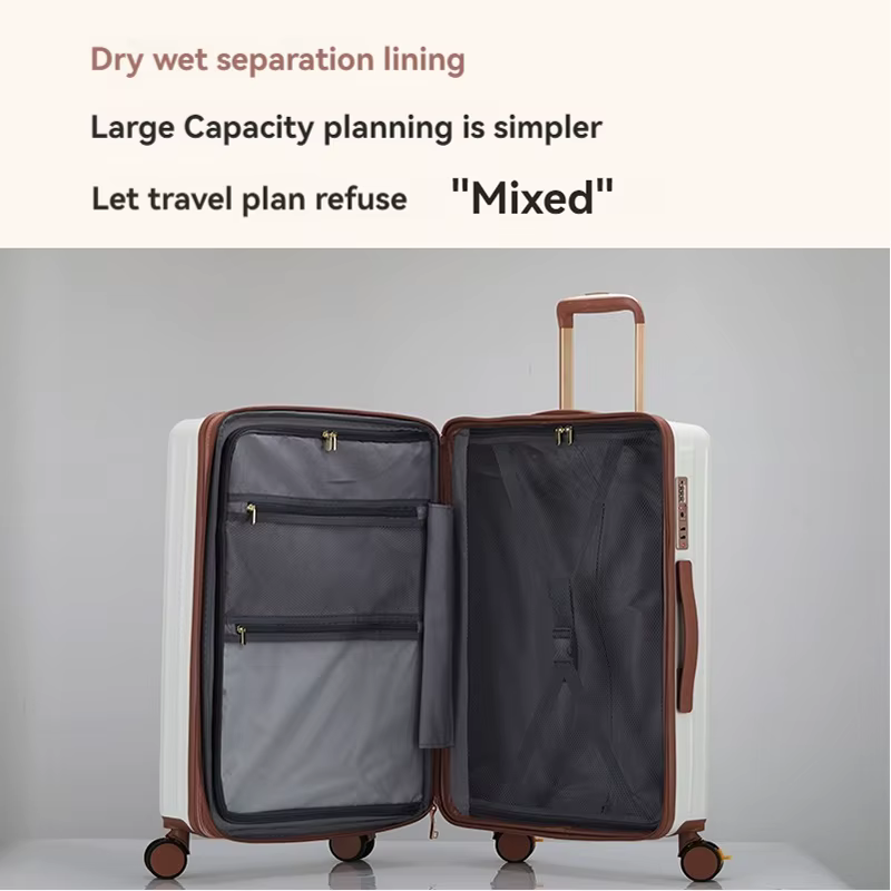 1 Piece Set 20/ 24inch Boarding Large Capacity Expandable Suitcase Anti-Scratch Surface Customs Lock