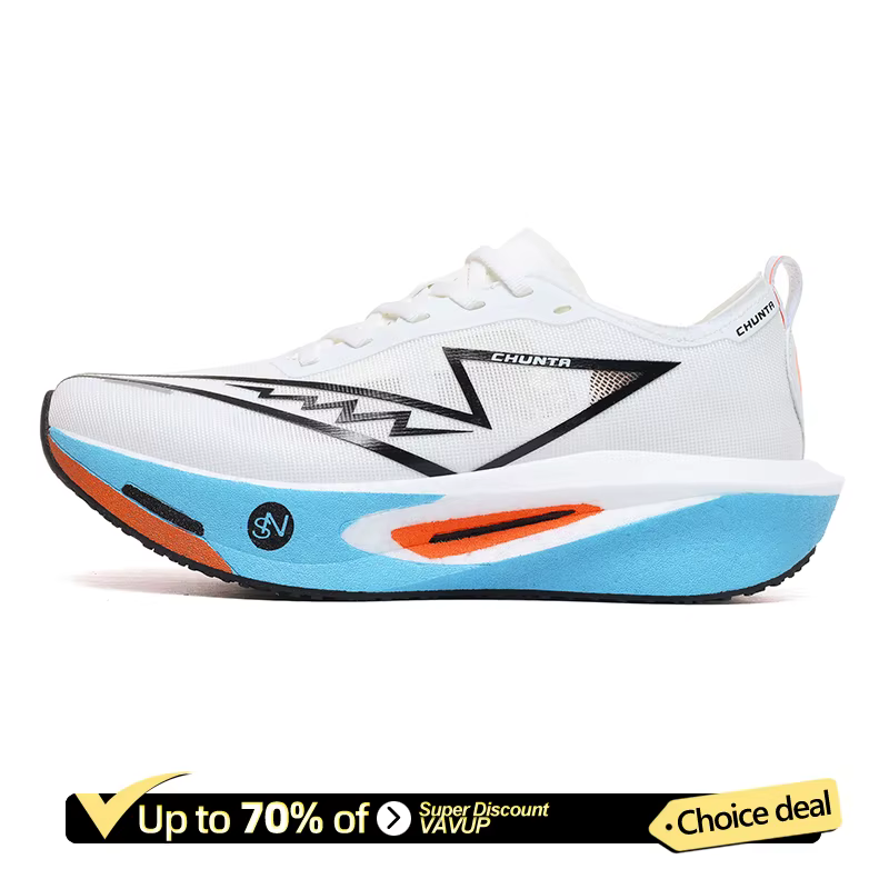 Chaussures de course pour hommes avec plaque en carbone, respirantes, légères, confortables, baskets