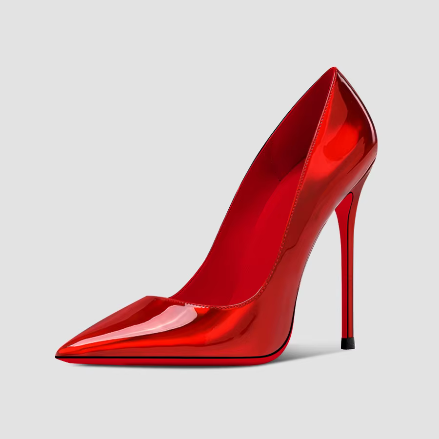 2025 nouveau laser argent 12 cm sexy bouche peu profonde talons super hauts pour les femmes, talons