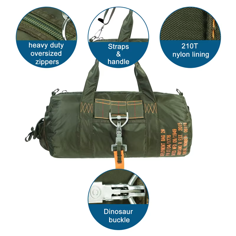 LQARMY-DulParachute dehors Duffle Bag, Nylon 1000D, Outdoor Travel Belt, Camping Dulbody Crossbody B