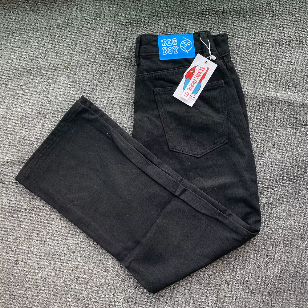 Y2K broderie Baggy garçon jean femmes Streetwear gothique dessin animé bleu jean droit rétro Punk Ro