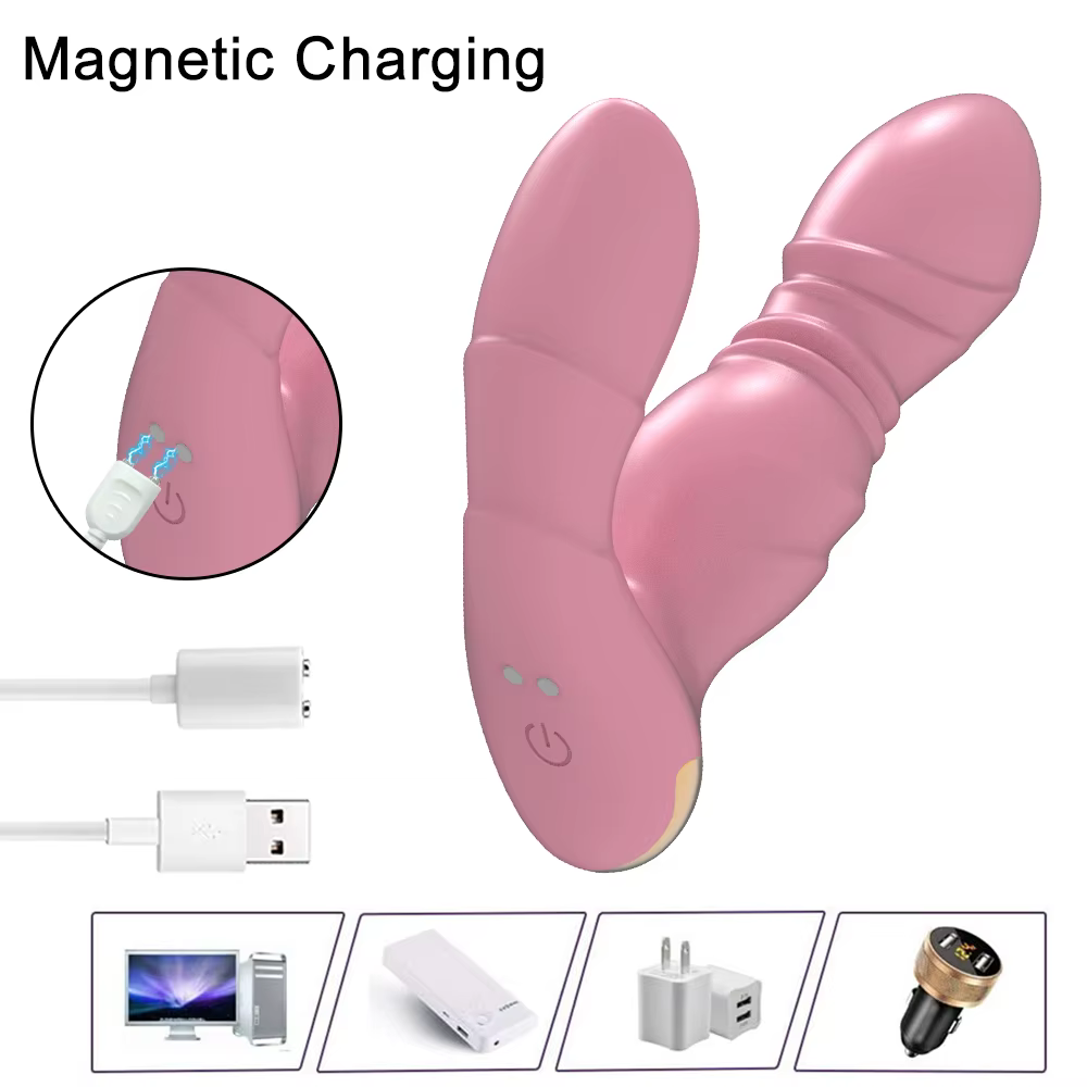 Gode de poussée télécommandé sans fil pour femme, vibromasseur portable, point G, stimulateur de cli