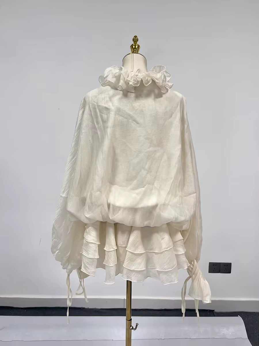 TWOTWINSTYLE – robe ample à fleurs 3D pour femmes, couleur unie, col en V, manches longues, Patchwor