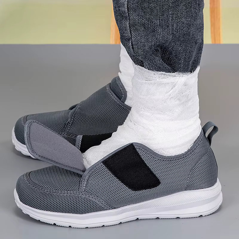 Chaussures de marche légères et réglables pour diabétiques, pour hommes et femmes âgés, orthopédique