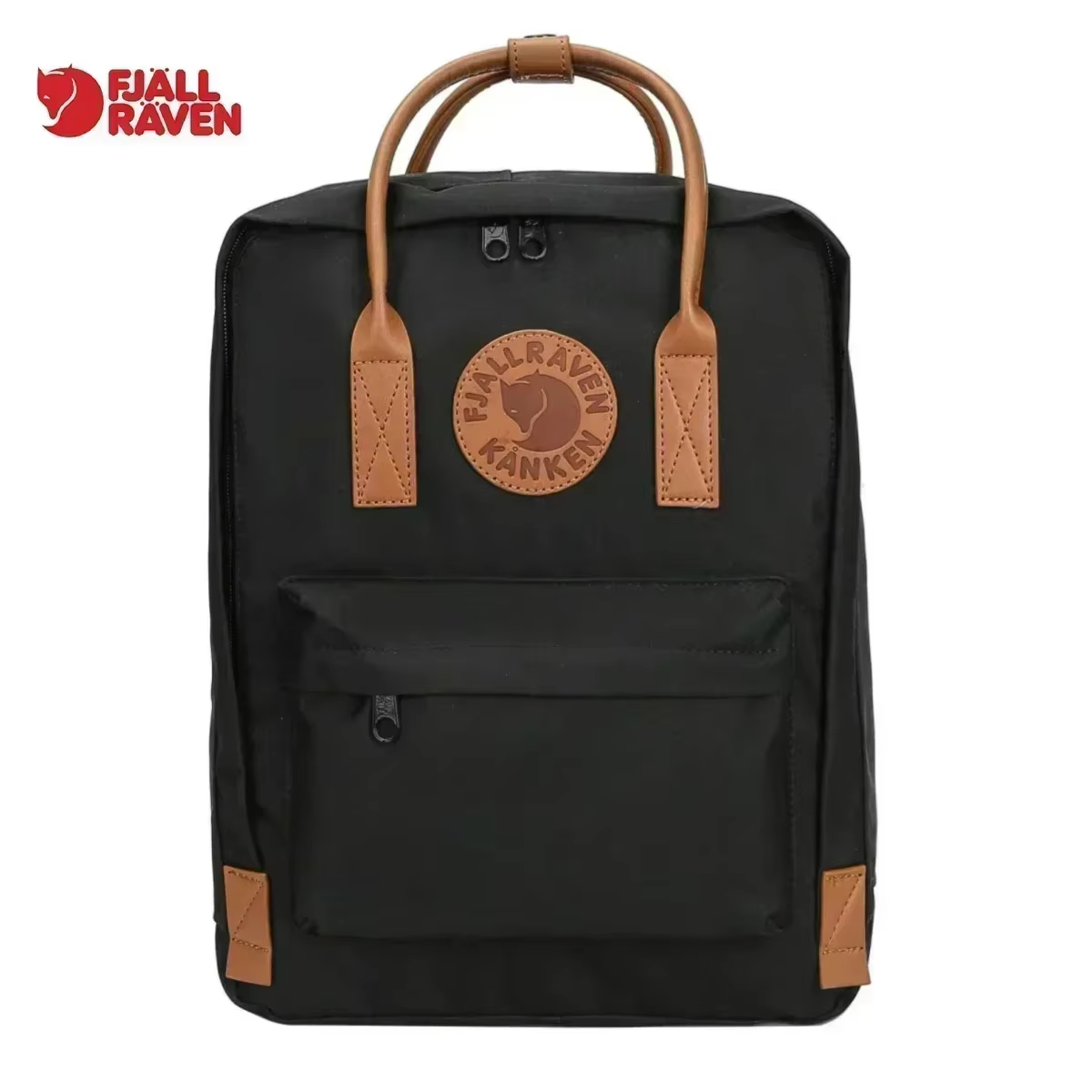 Sac à dos Fjallraven Kanken No. 2 Noir Original 2025 – Sac Ordinateur Arctic Fox G-1000 pour Voyage 