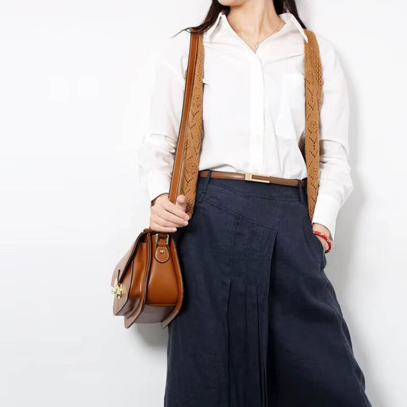 Femmes coréennes à la mode en cuir PU mince sangle de taille accessoires en métal ceinture de base f
