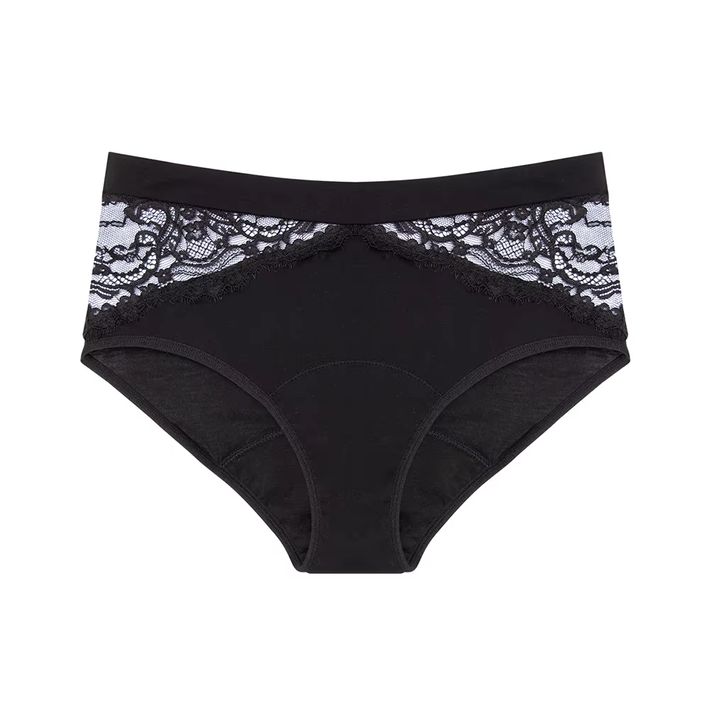 Culotte menstruelle en bambou pour femmes, taille haute, Lingerie respirante, étanche, absorbante, s