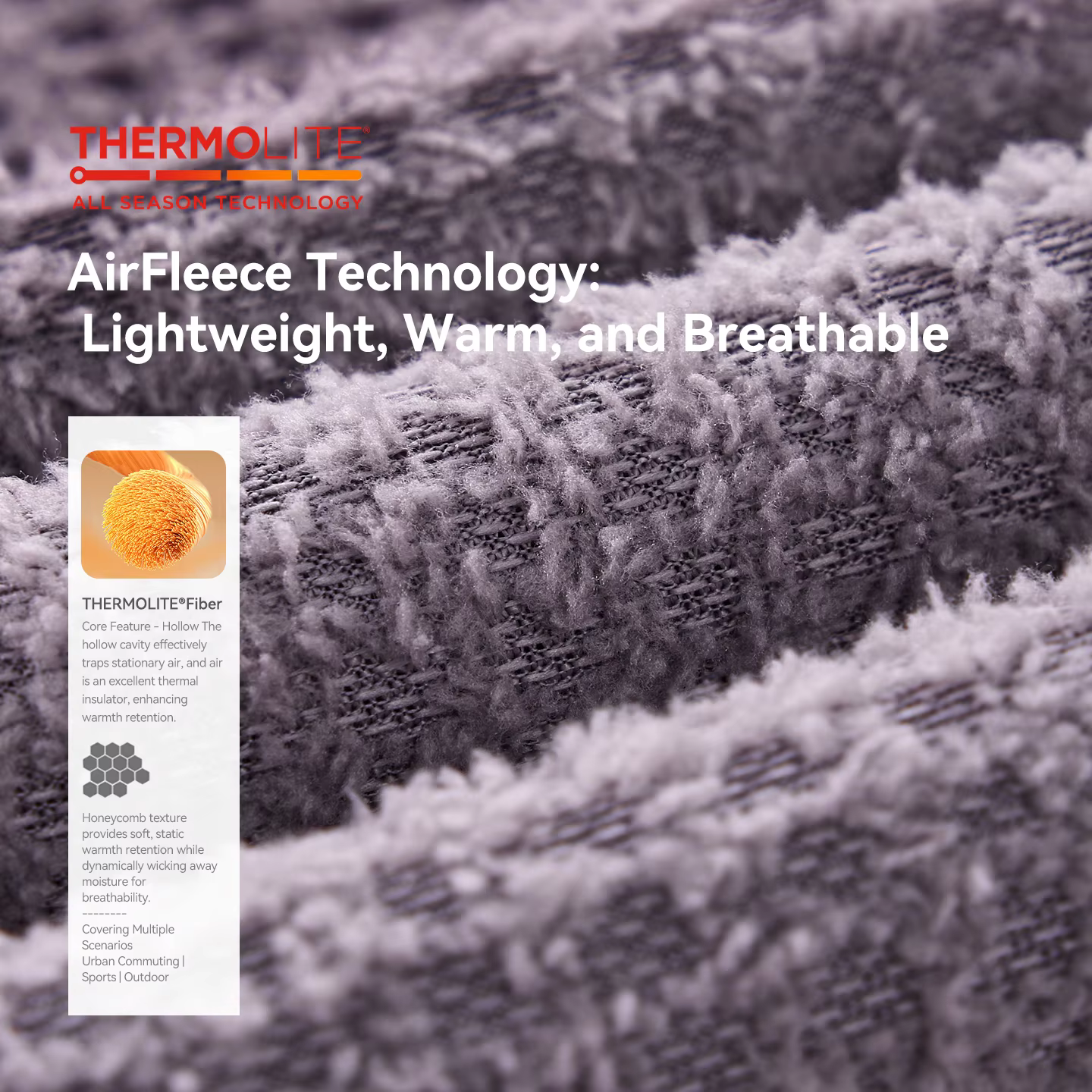 Thermolite® Sweat à capuche: 2025 hiver sweat à capuche léger et chaud unisexe couleur unie épaiss