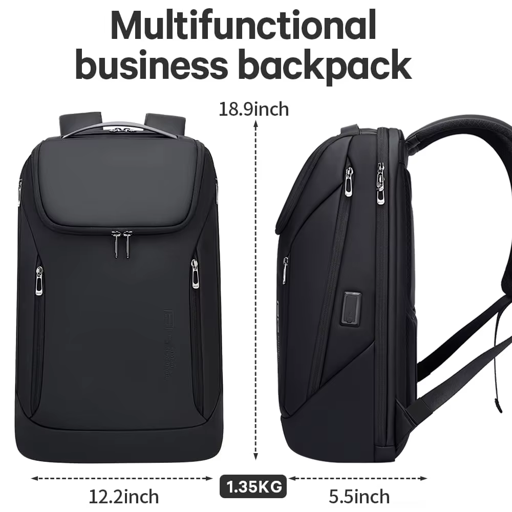 BANGE affaires sacs à dos ordinateur portable 15.6 pouces multifonctionnel étanche grande capacité t