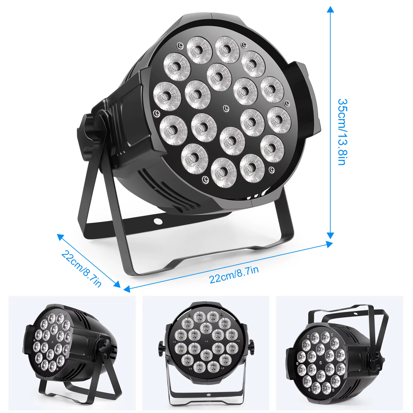 U'King-Lumière de Scène LED 4 en 1, 200W, DMX, Effet Arc-en-Ciel, pour Extérieur, DJ, ix, Chang