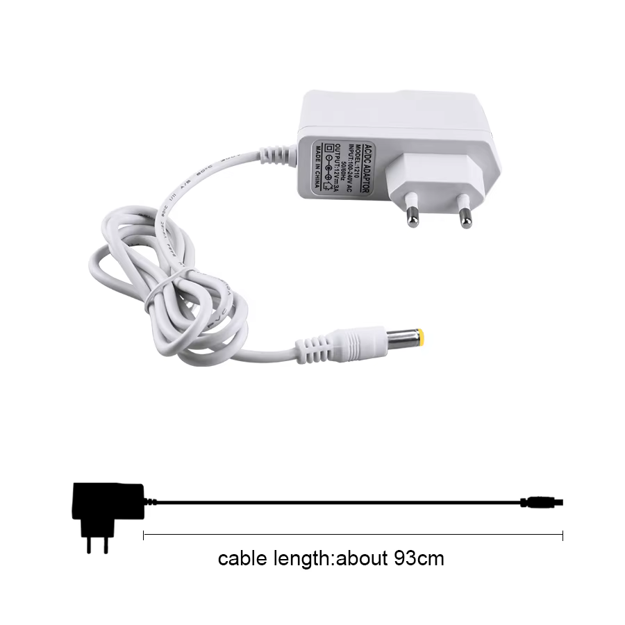 Adaptateur d'alimentation cc 12V, transformateur d'éclairage, entrée AC 100-240V, sortie DC 12V 1A 2