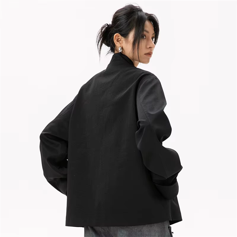 Veste de style chinois surdimensionnée pour femme, blazer femme, vêtements extérieurs, haute qualité