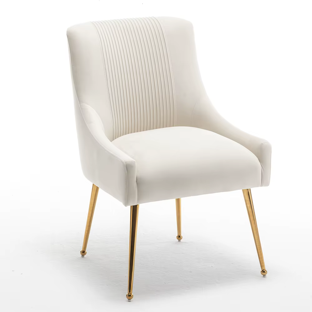 SEYNAR-Ensemble de 4 chaises de salle à manger modernes en velours, chaise d'appoint d'appoint latér