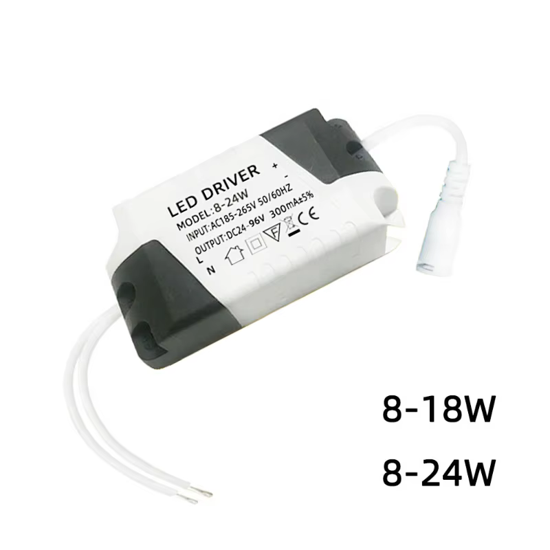 Pilote LED AC 85V-265V à DC 24V 8-24W, panneau de plafonnier, adaptateur d'alimentation, transformat