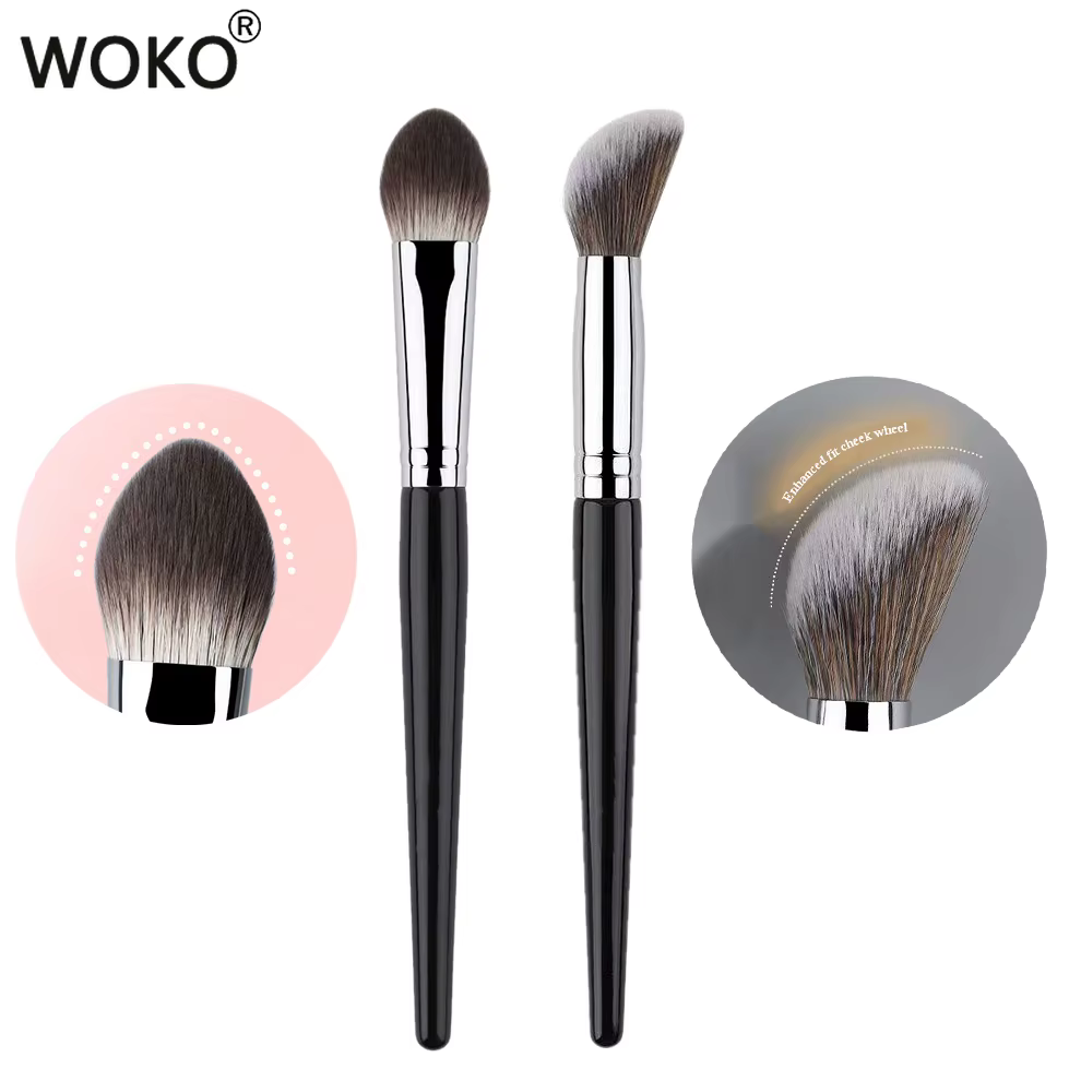 Brosse à Blush crème, imite l'application du bout des doigts, poudre de pointillé, pinceaux de maqui
