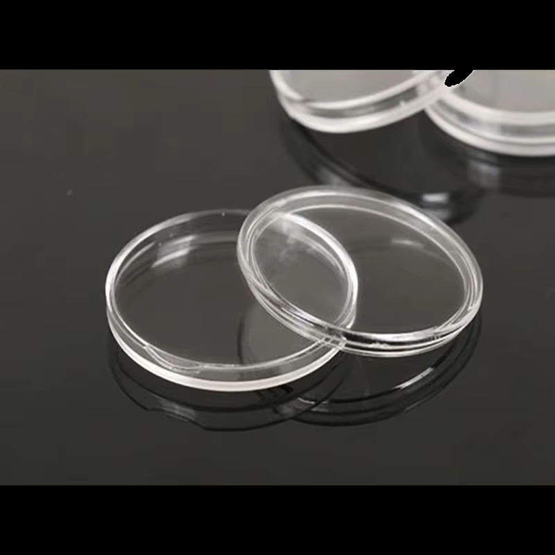 Porte-monnaie en plastique Transparent 16-46mm, 20 pièces/lot, présentoir de Capsules, étuis de Coll