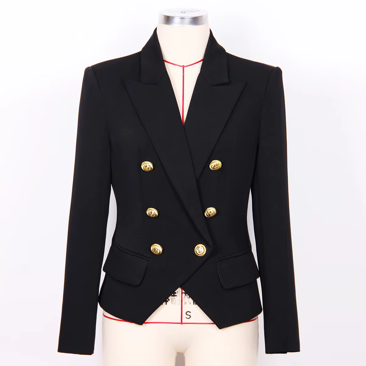 S-XXL trois couleurs 2023 mode nouveau solide Double boutonnage élégant Style CommPiedmont décontrac