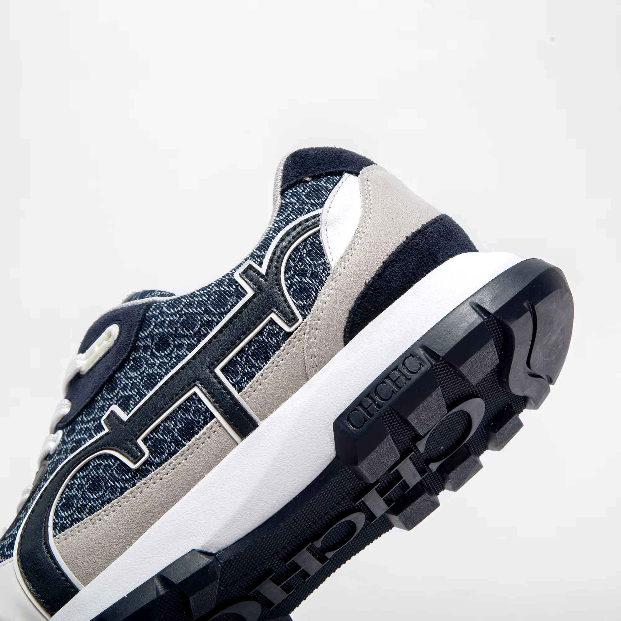 CHCH hommes chaussures décontractées automne nouveau cuir épissage maille chaussures de marche squel