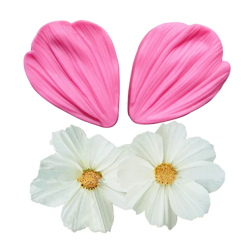 Moule en Silicone en forme de pétales de fleurs de chrysanthème, outils de gâteau au chocolat Fondan