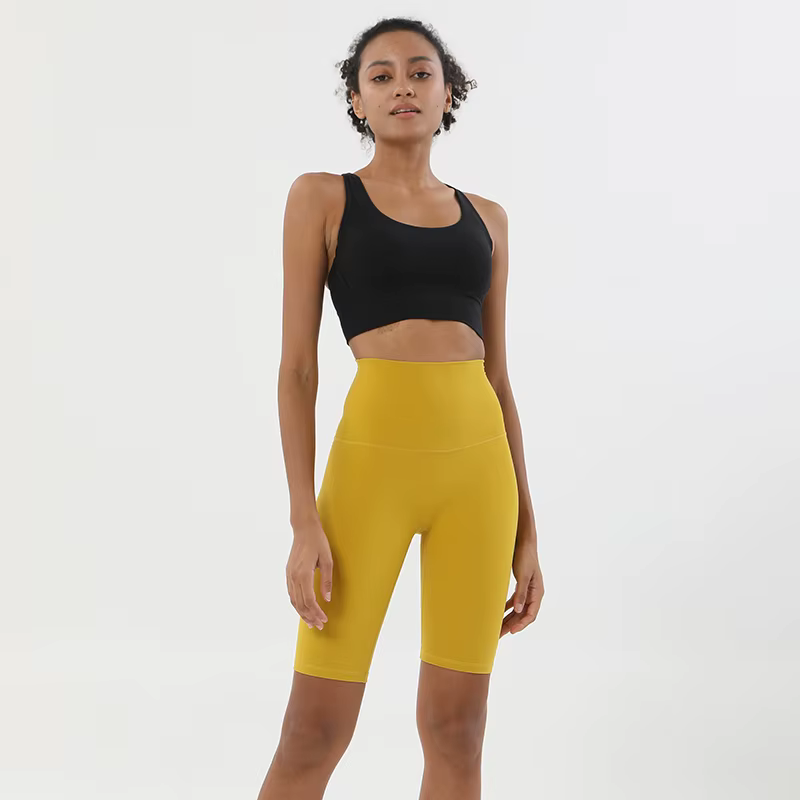 SOISOU-Ensemble de yoga en nylon pour femme, haut de soutien-gorge, short de cyclisme, vêtements de 
