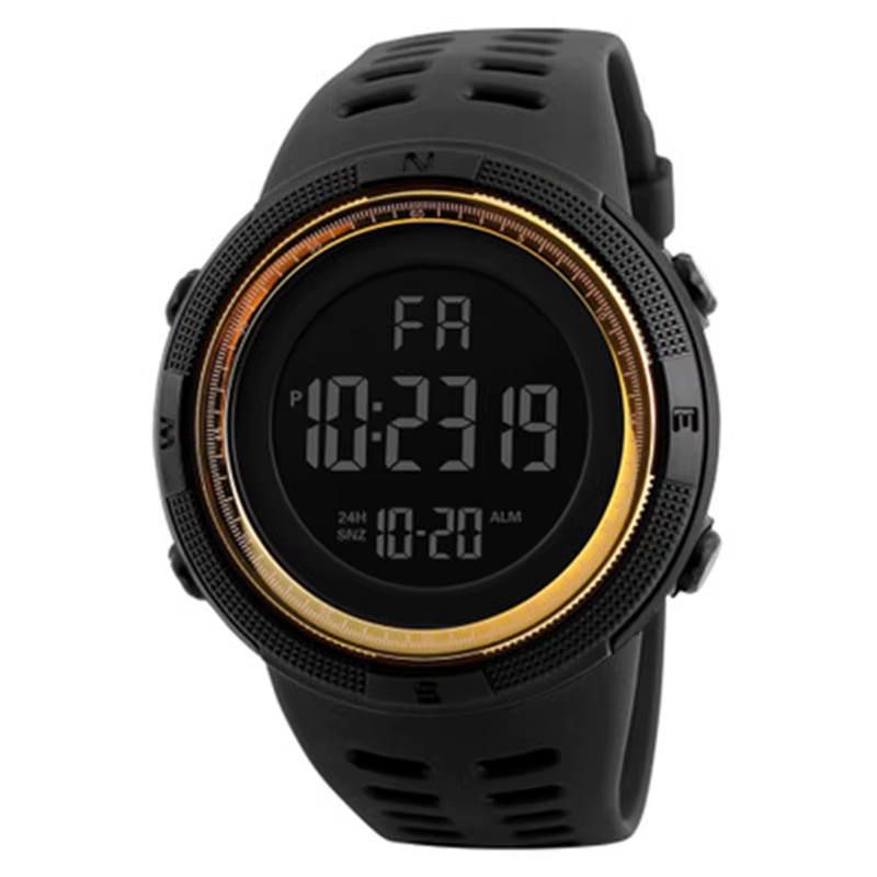Montre Électronique Militaire de dehors pour Homme, Montre-Bracelet Numérique Multifonction LED, pou