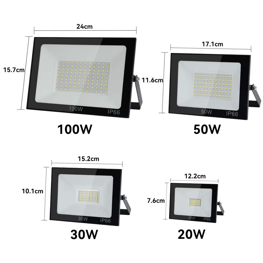 LED projecteur 10W 20W 30W 50W 100W AC220V réflecteur extérieur projecteur réverbère LED applique ex