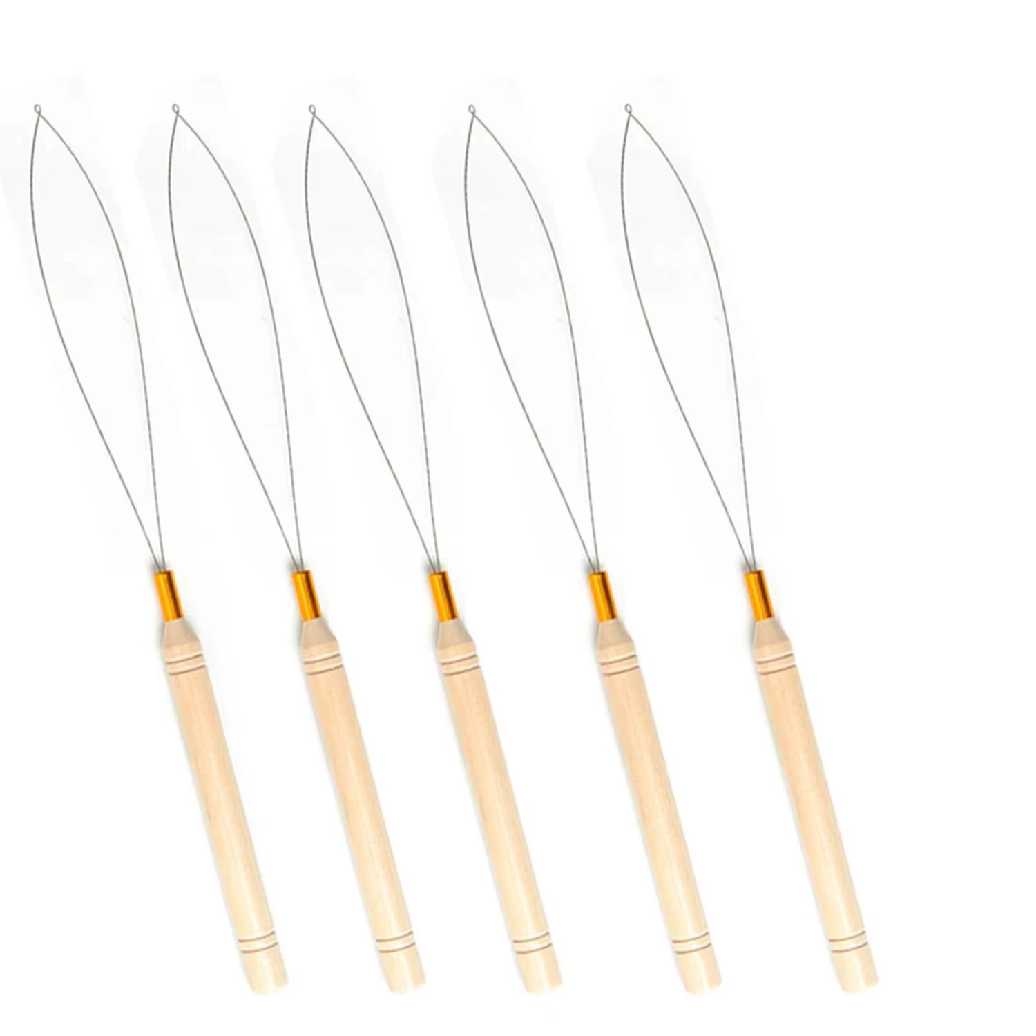 Micro anneaux, outil de boucle, enfileur de boucle, aiguille de traction utilisée avec une pince à c