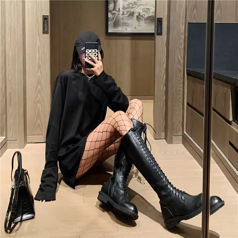 Collants en maille pour femmes, Sexy, Club de fête, amincissant, jambes parfaites, taille haute, bas