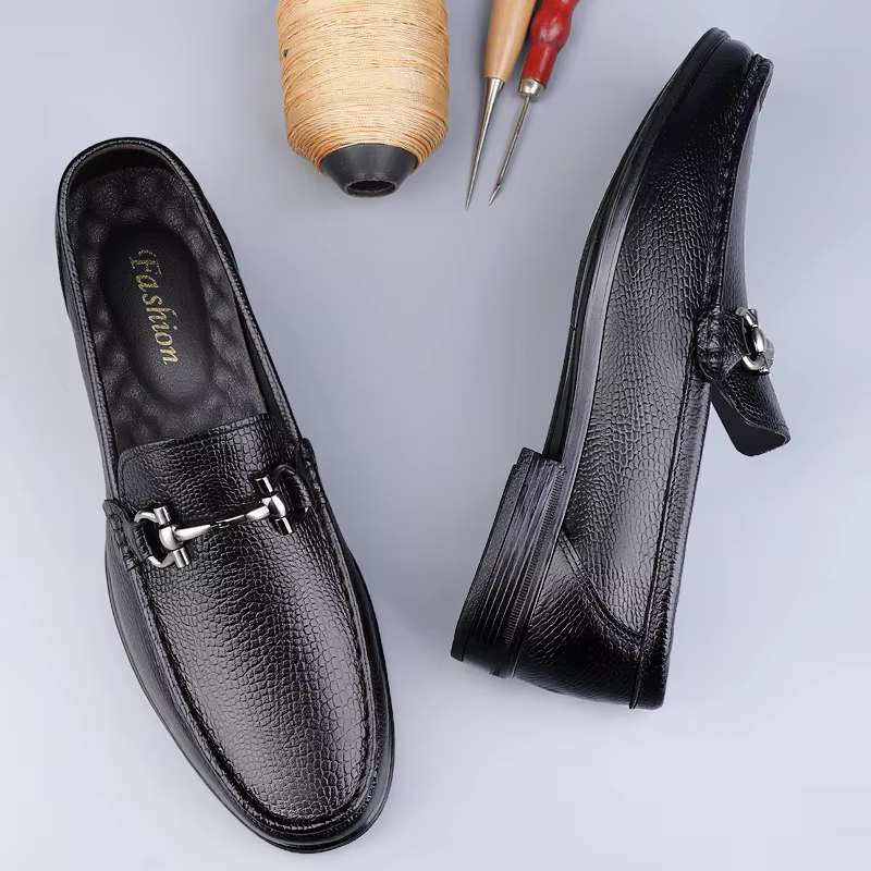 Mocassins décontractés de Style britannique pour hommes, chaussures de conduite rétro à enfiler, à l