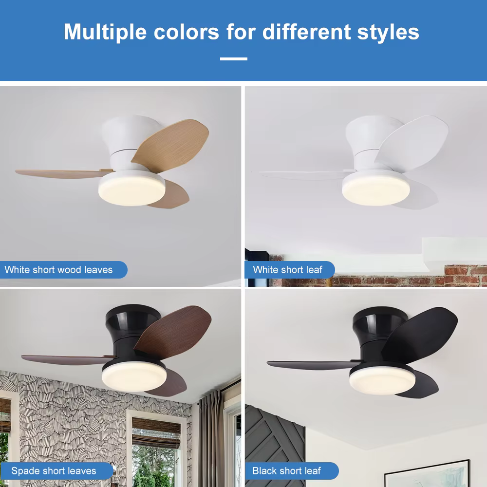 Lampes de ventilateur nordiques, chambres à coucher, salles d'étude, salles à manger, lampes de vent