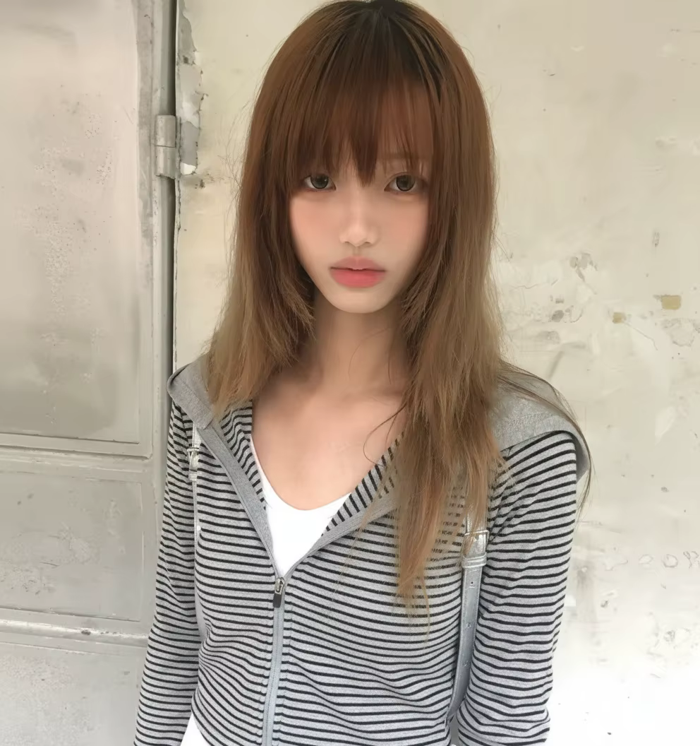 Tonngirls Y2k sweat à capuche japonais femmes à manches longues rayé sweat Streetwear américain swea