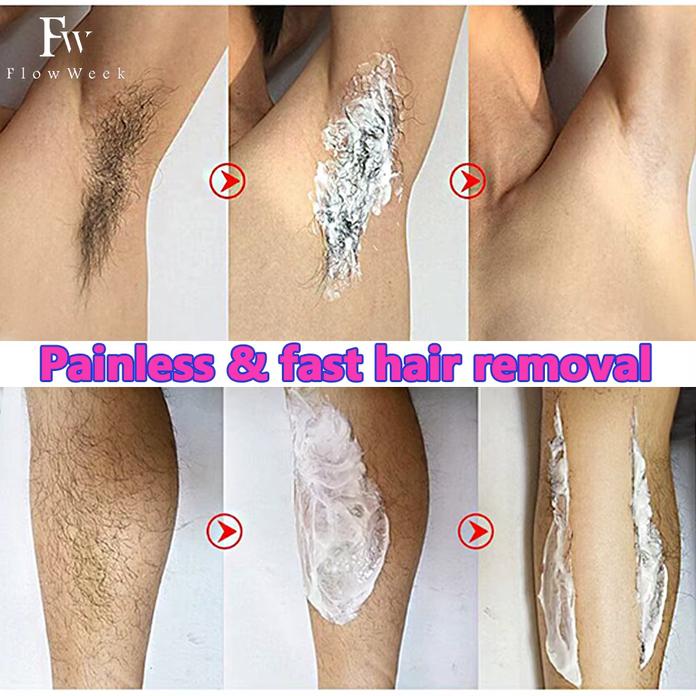 Crème d'épilation indolore pour hommes et femmes, ati elles, visage privé, jambes, soins de la peau,