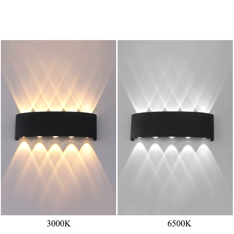Mur LED lampe 4/6/8/10 lampes murales extérieures haut et bas vers l'éclairage pour la décoration de