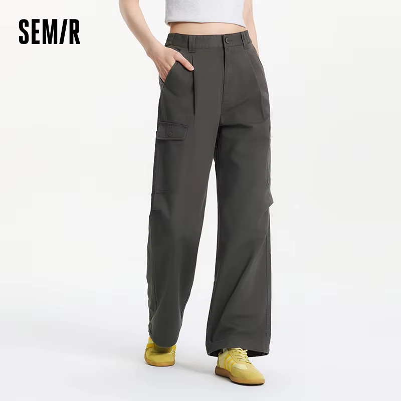 Pantalon plissé pour femme Semir 2026, taille élastique avec cordon de serrage, style décontracté ur