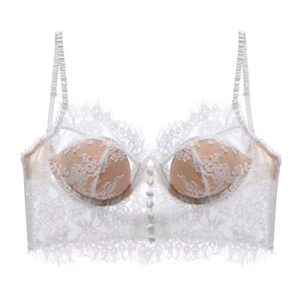 Soutien-gorge français ultra fin en dentelle pour femme, confortable, respirant, sexy, nouvelle coll