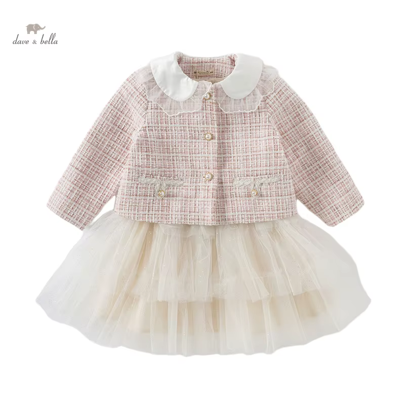 MACCLIFEN-Ensemble de robe de princesse deux pièces pour filles, décontracté, doux, mignon, charme, 