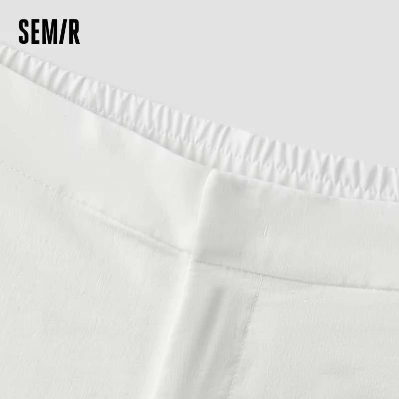 Pantalon Femme Semir Tissé 2026 – Ample, Fluide, Taille Élastique – Style Urbain Décontracté Quotidi
