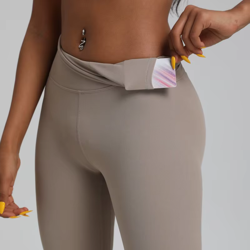 Couleur unie classique 2.0 entraînement complet Jog 25 "doux taille haute gymnastique Yoga Legging g