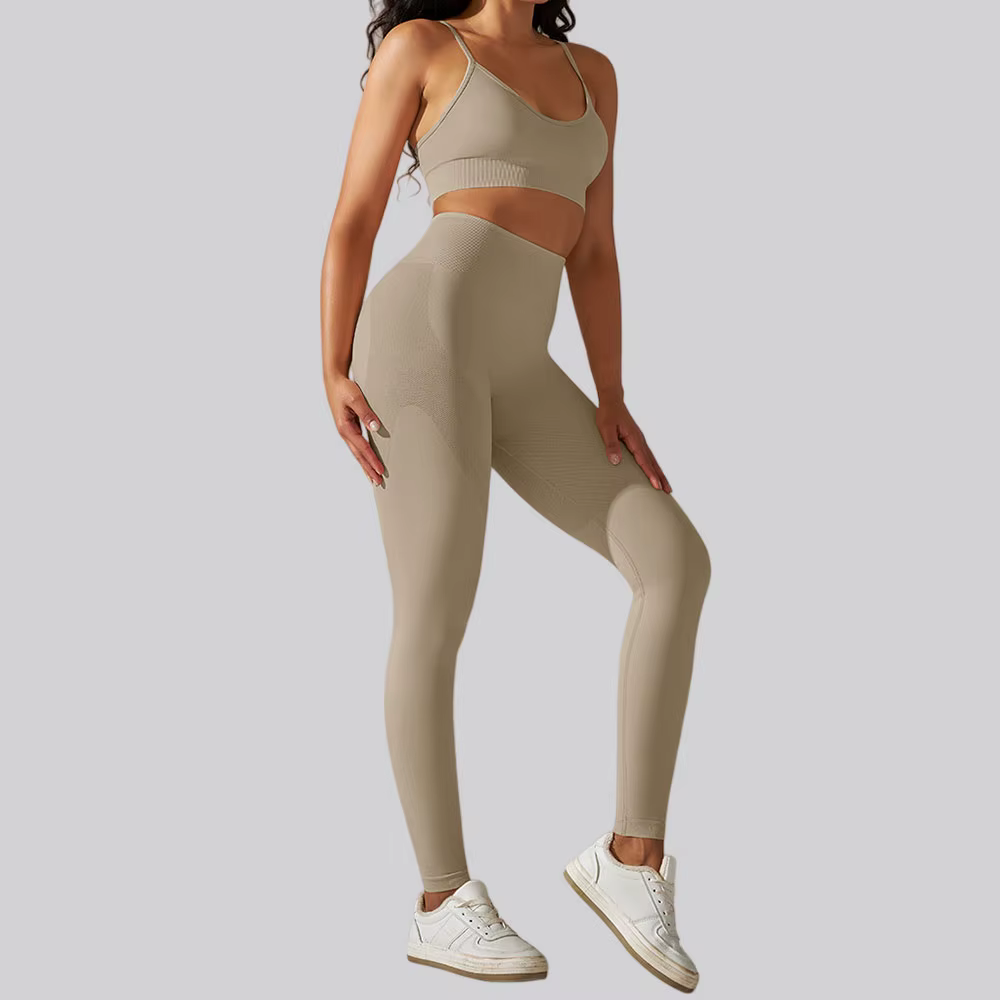 Survêtement sans couture pour femmes, ensembles de Yoga, 2 pièces, combinaison de Sport, vêtements d