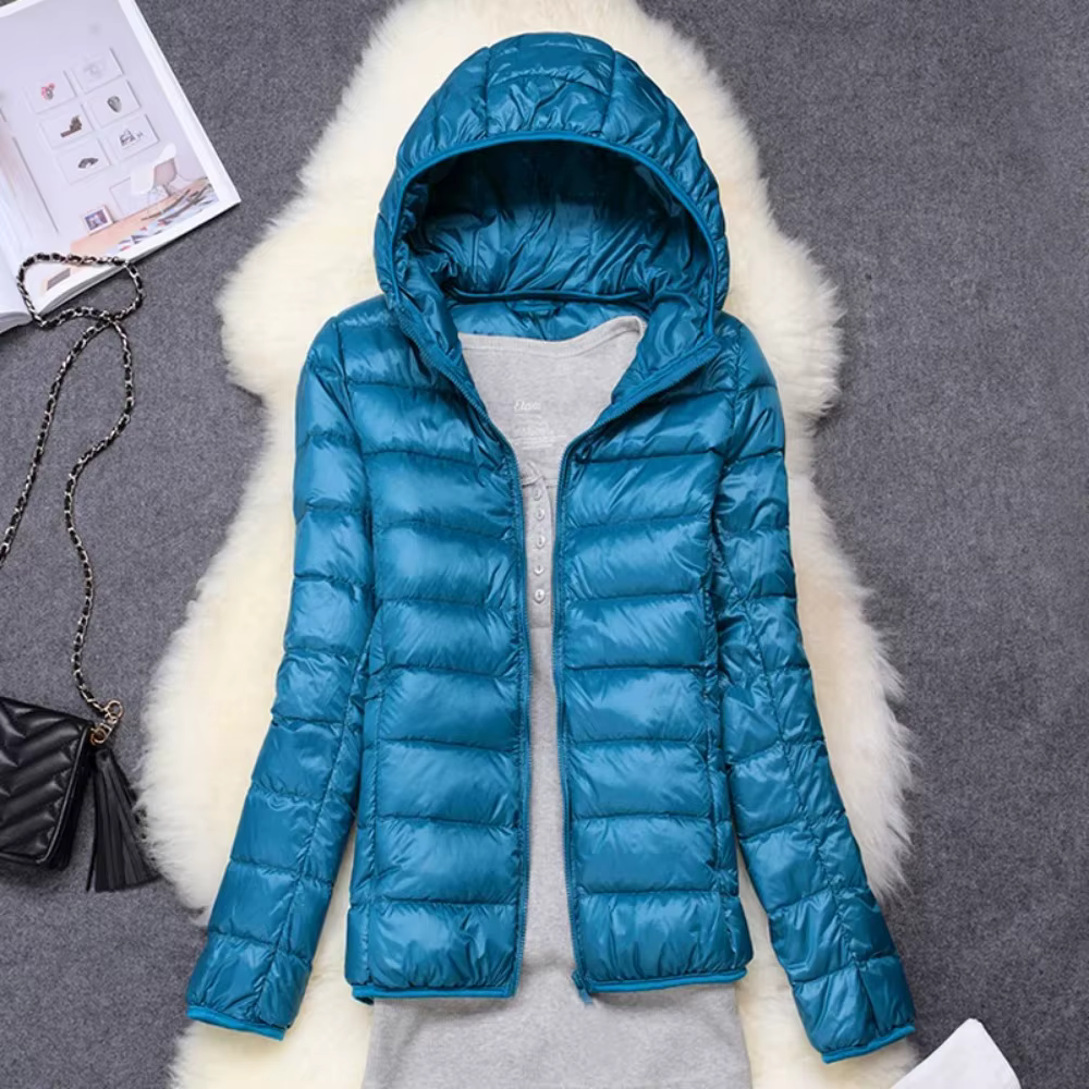 Doudoune Femme Ultra Légère, Capuche Pliable, Doudoune Femme, Manteau NikS6, Hiver, Nouveau, Printem