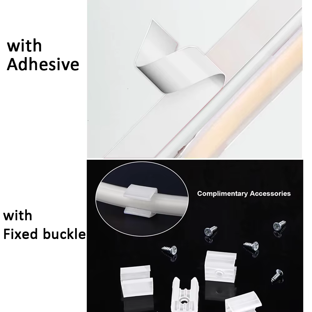 Bande LED COB étanche 220V avec interrupteur marche/arrêt, ruban Flexible pour chambre à coucher, cu