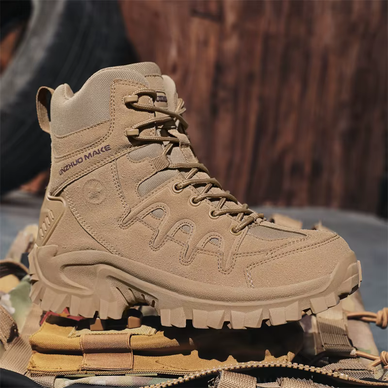 Nouveaux hommes bottes tactiques bottes militaires confortables chaussures de randonnée en plein air