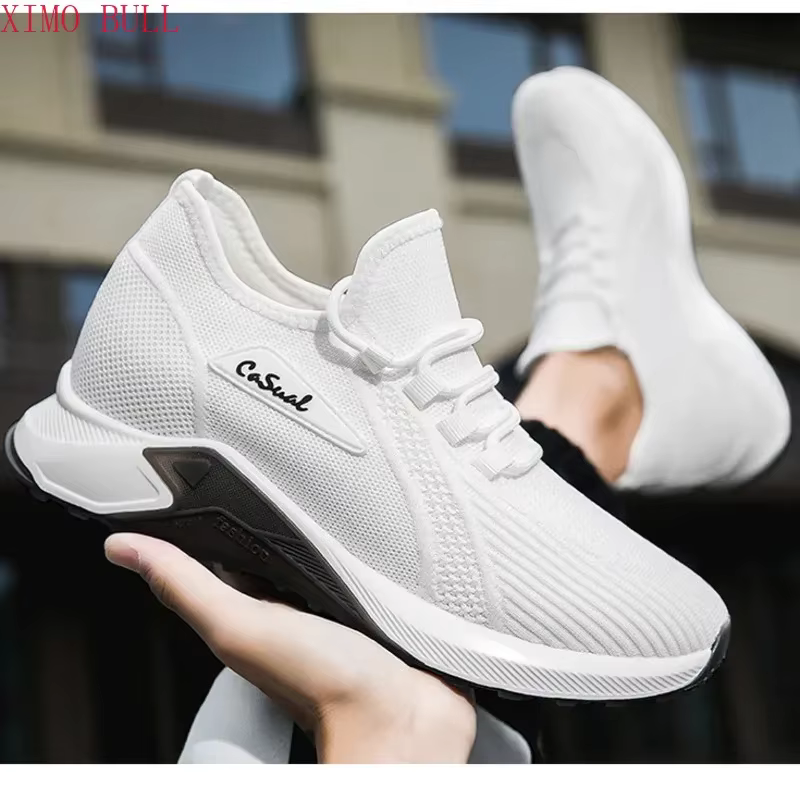 Baskets hommes chaussures d'ascenseur talons cachés chaussures rehaussantes respirantes pour homme a