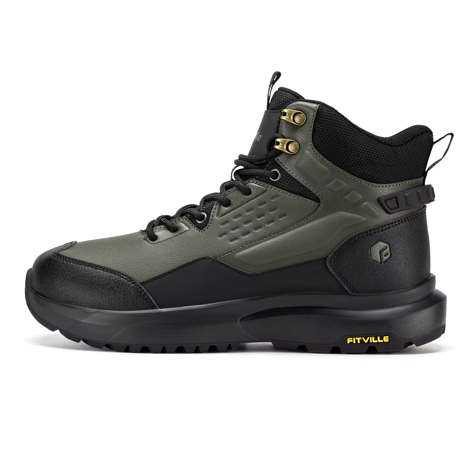 FitVille – bottes de randonnée larges pour hommes, chaussures de trekking résistantes à l'eau, antid